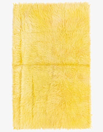 4' x 6' 1 Hand Knotted Moroccan Wool Rug