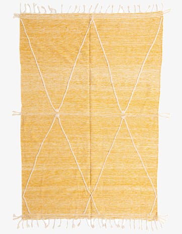 6' 9 x 10' Hand Knotted Moroccan Wool Rug