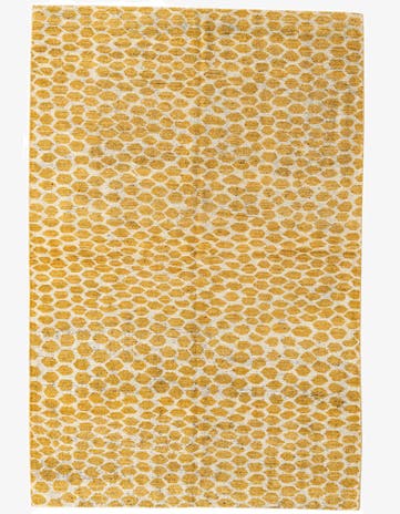 6' 1 x 9' 1 Hand Knotted Moroccan Wool Rug