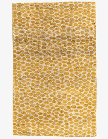 5' x 8' 1 Hand Knotted Moroccan Wool Rug