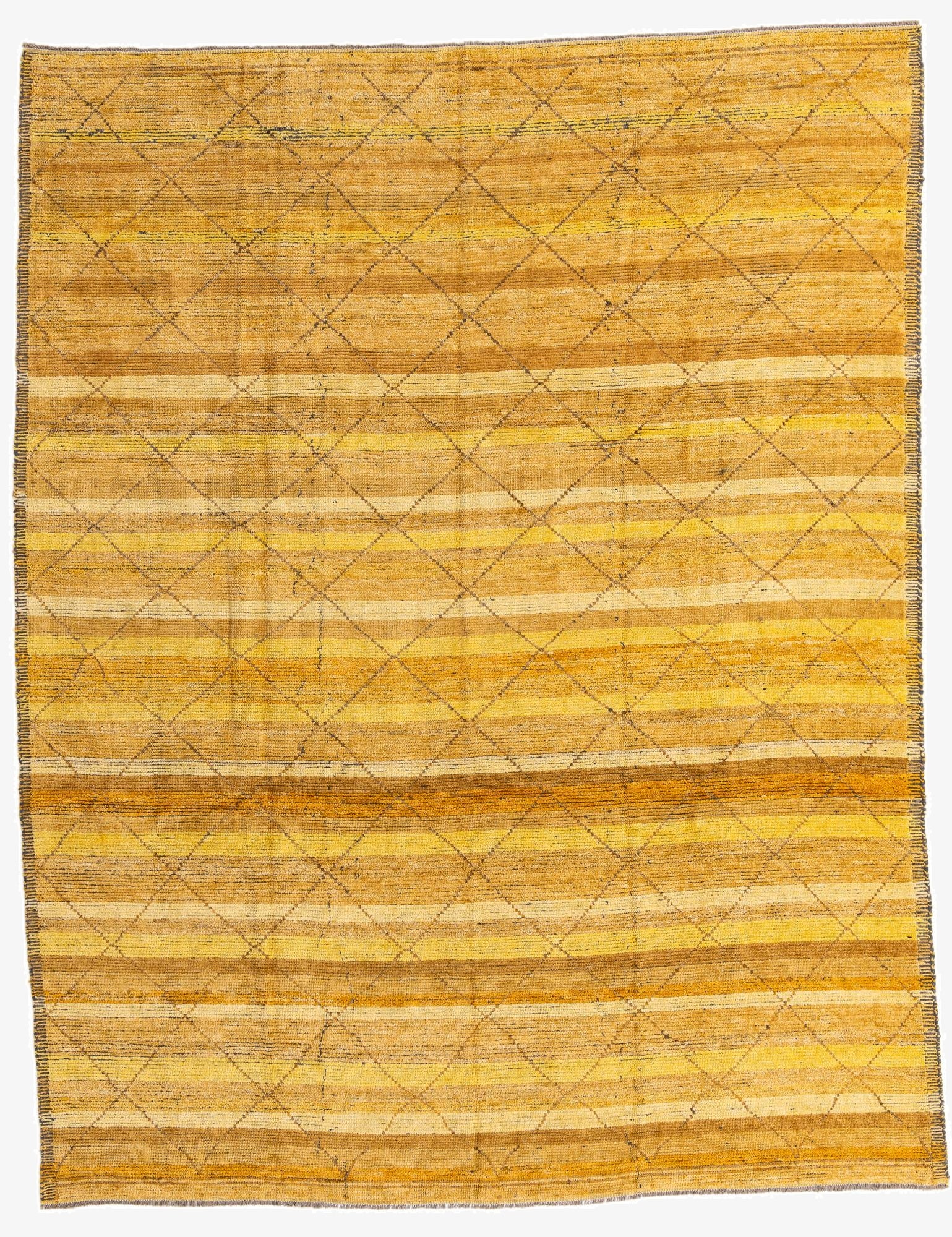 9' 5 x 12'  Hand Knotted Moroccan Wool Rug