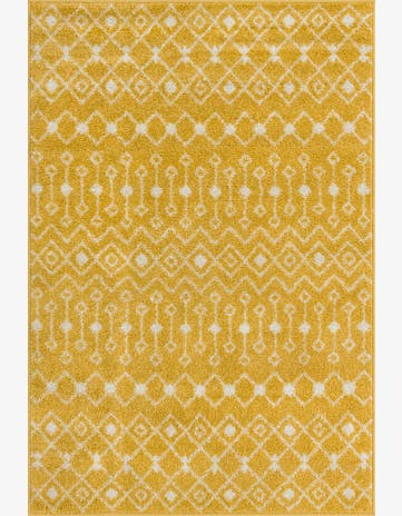 Yellow Moroccan Trellis Rug
