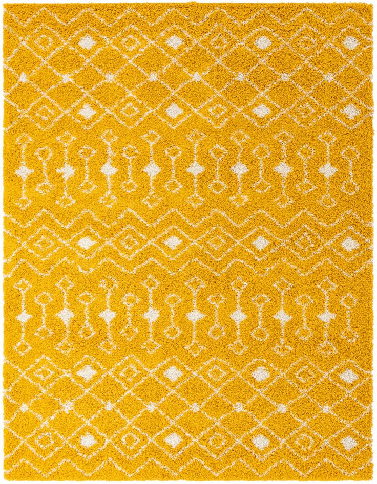 Detail image of 9' x 12' Moroccan Trellis Shag Rug