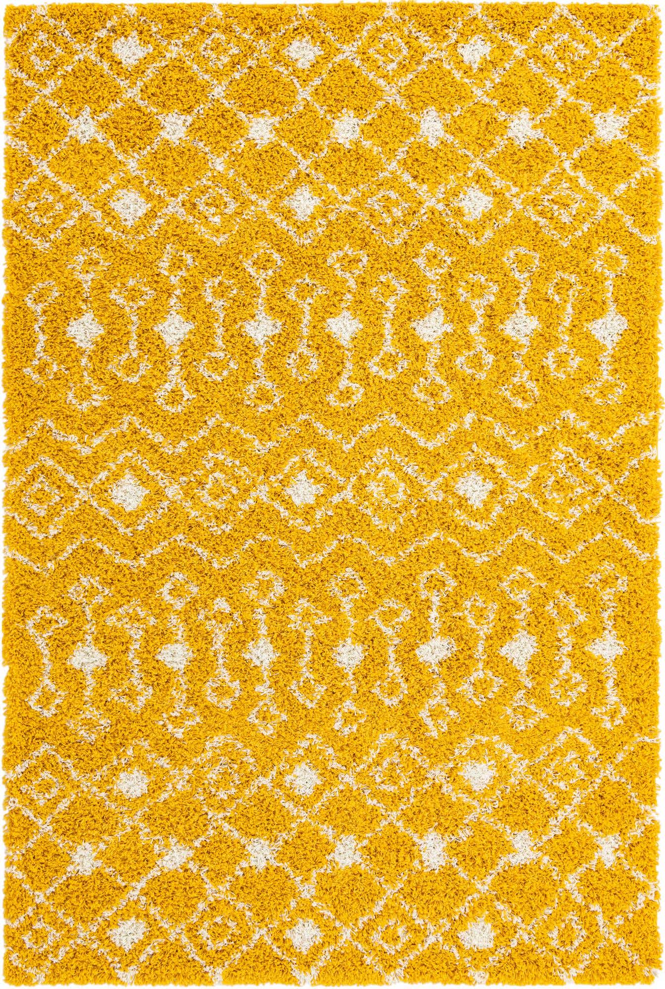 6' x 9' Moroccan Trellis Shag Rug