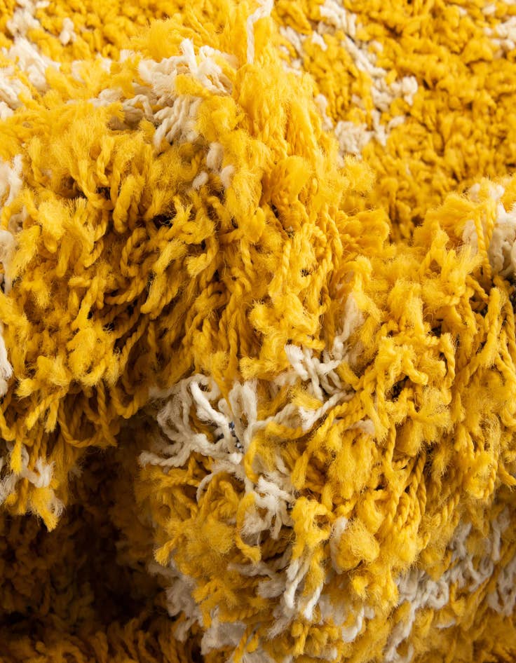 Detail image of 4' x 6' Moroccan Trellis Shag Rug