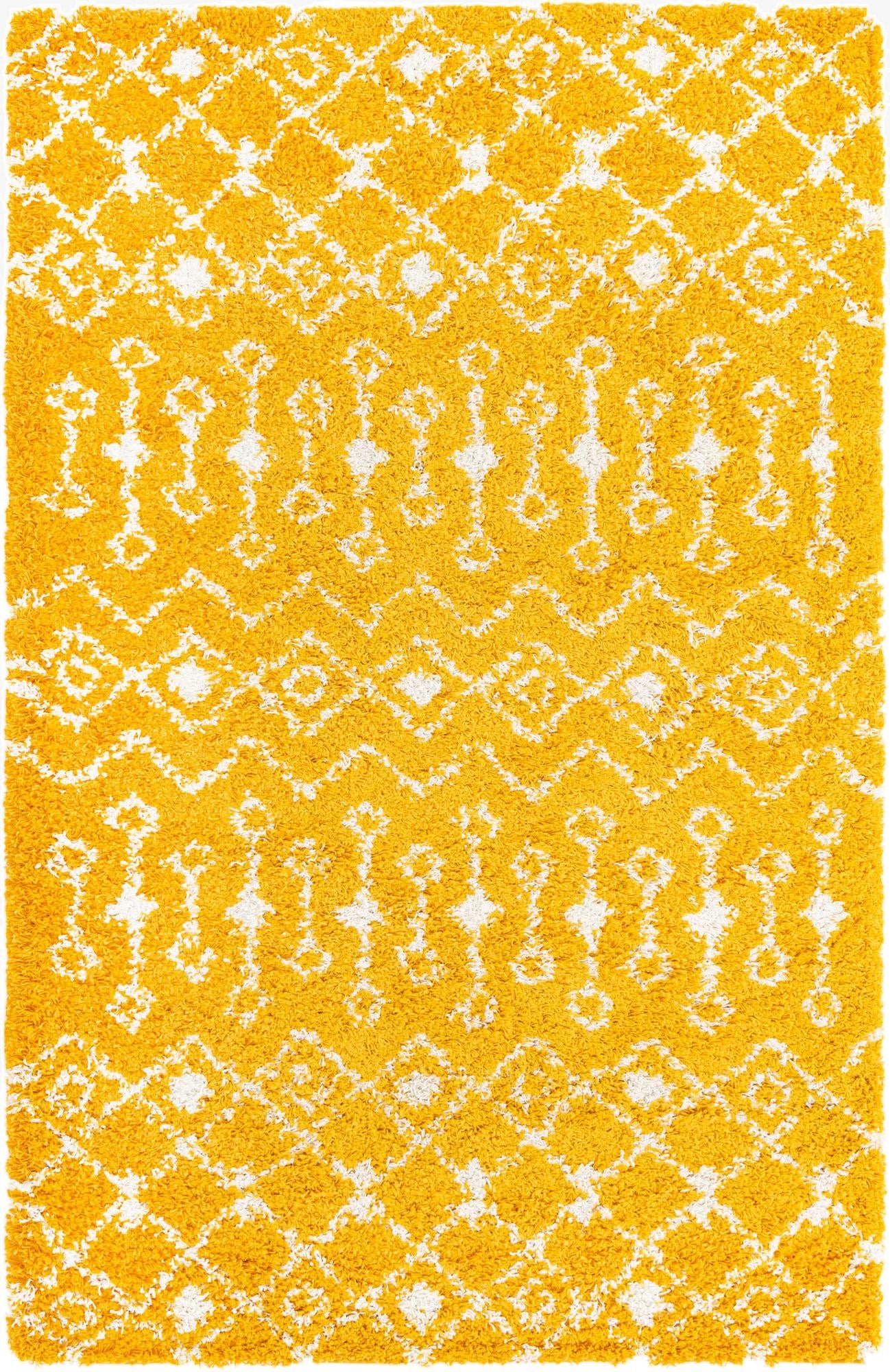 Primary image 5' 3 x 8' Moroccan Trellis Shag Rug