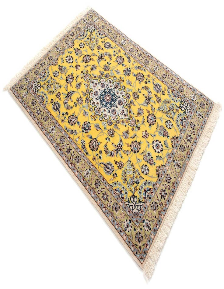 Detail image of 3' 3 x 4' 7 Hand Knotted Nain Persian Rug
