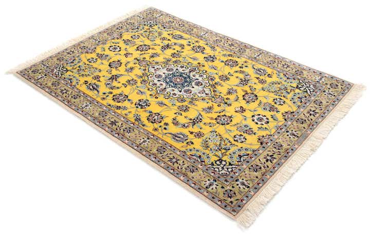 3' 3 x 4' 7 Hand Knotted Nain Persian Rug