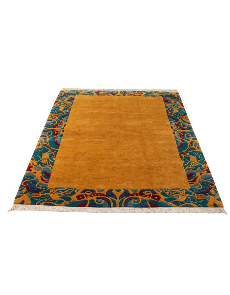 Detail image of 5' 8 x 7' 11 Hand Knotted Nepal Wool Rug