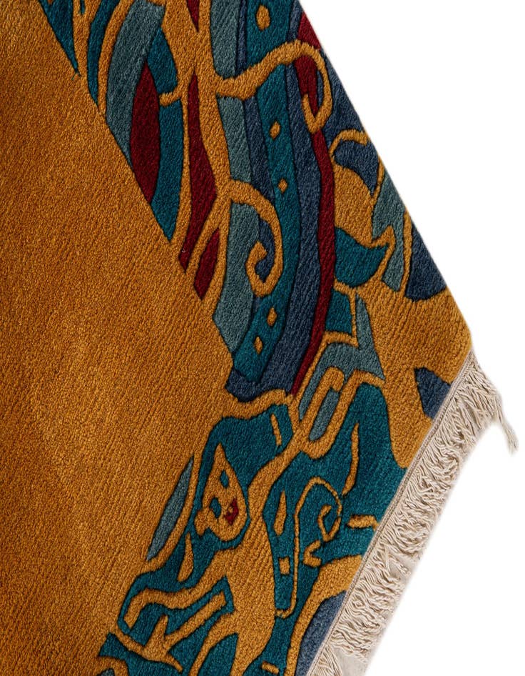 Detail image of 5' 8 x 7' 11  Hand Knotted Nepal Wool Rug