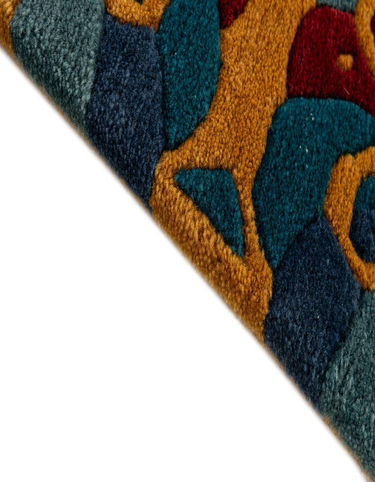 Detail image of 5' 8 x 7' 11  Hand Knotted Nepal Wool Rug