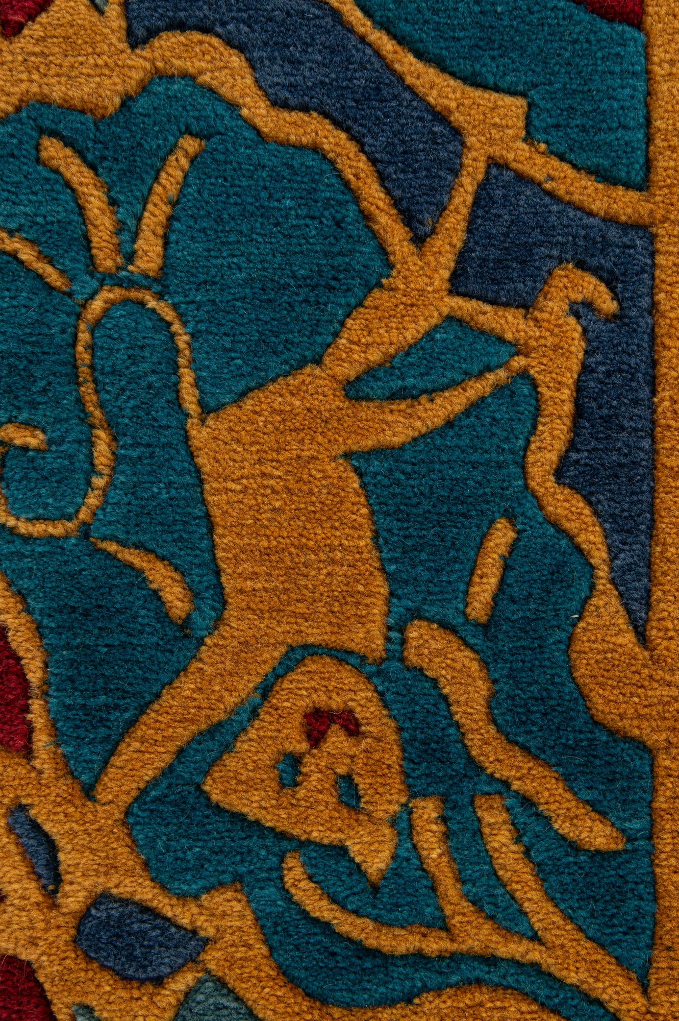 5' 8 x 7' 11 Hand Knotted Nepal Wool Rug