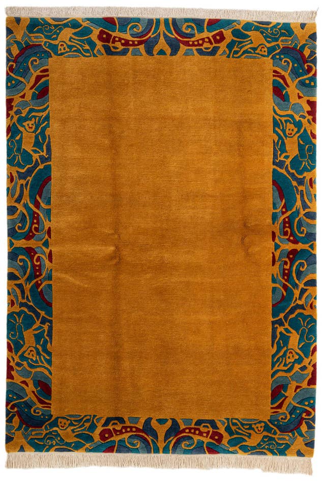 Detail image of 5' 8 x 7' 11 Hand Knotted Nepal Wool Rug