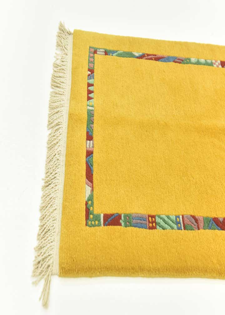2' 4 x 4' 6 Hand Knotted Nepal Wool Rug