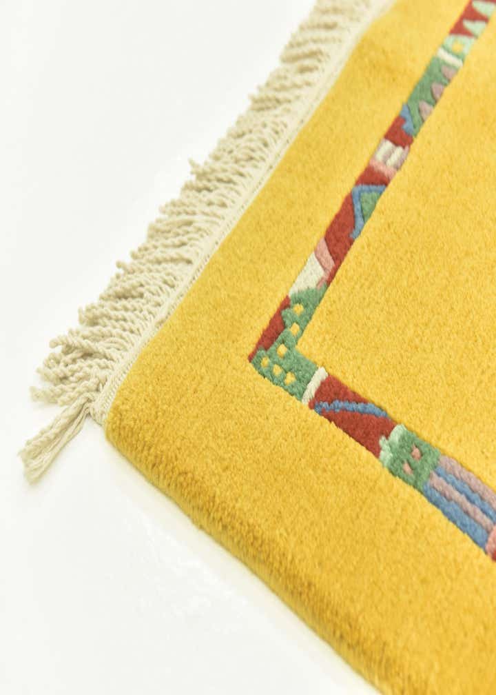 2' 4 x 4' 6 Hand Knotted Nepal Wool Rug