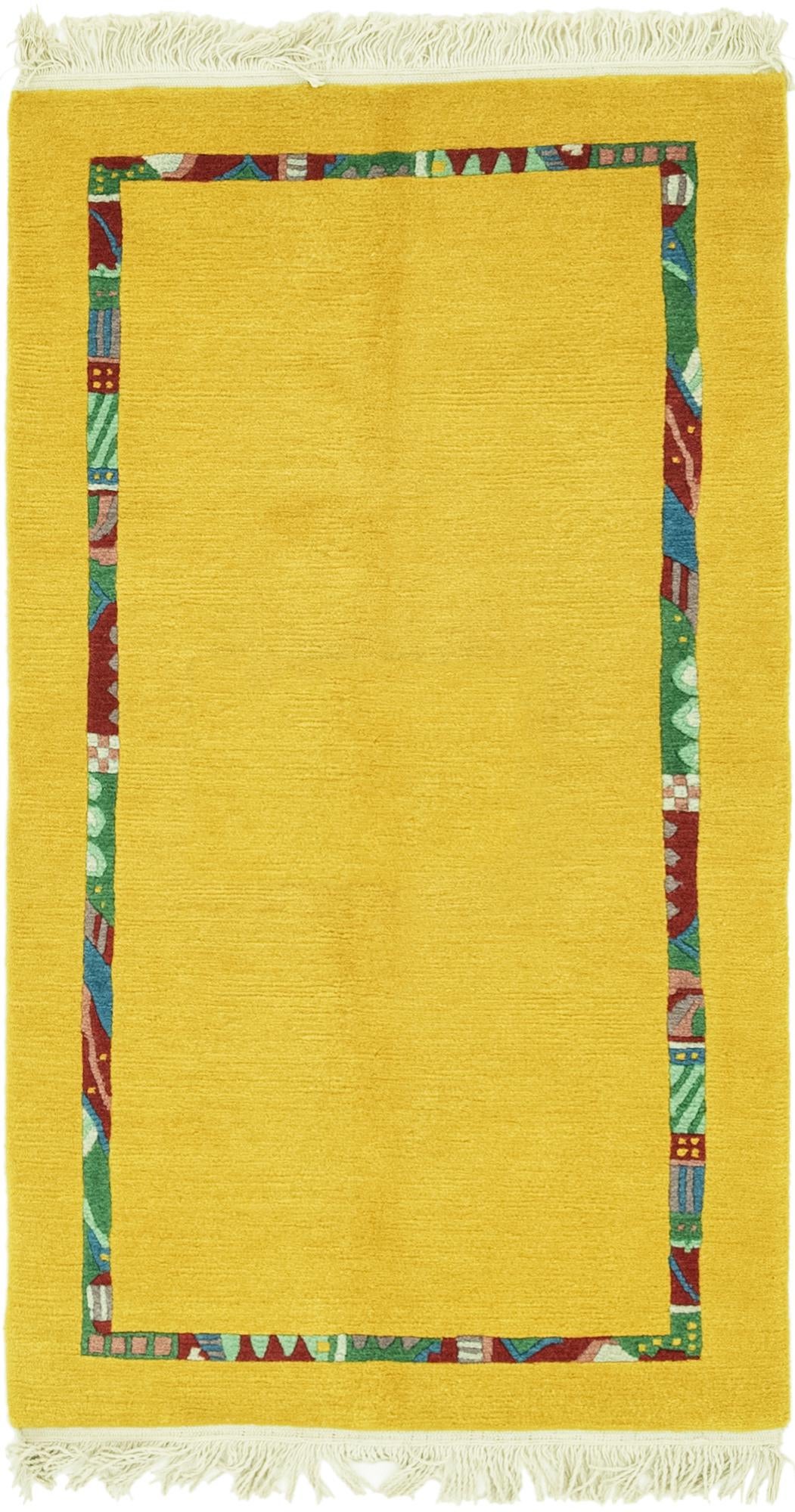 2' 4 x 4' 6 Hand Knotted Nepal Wool Rug