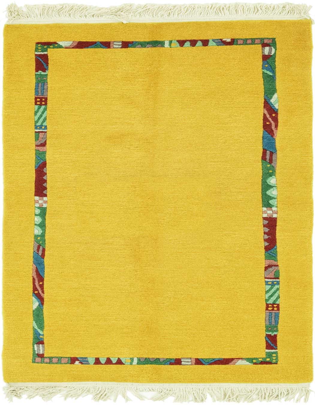 2' 4 x 4' 6 Hand Knotted Nepal Wool Rug