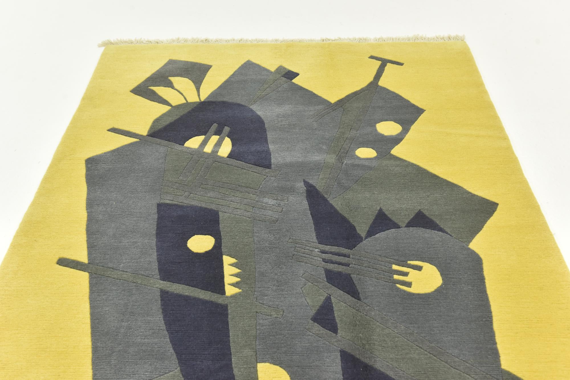4' 8 x 6' 8 Hand Knotted Nepal Wool Rug