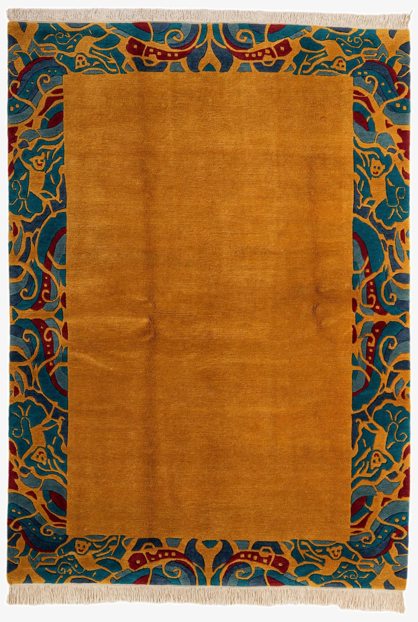 5' 8 x 7' 11  Hand Knotted Nepal Wool Rug