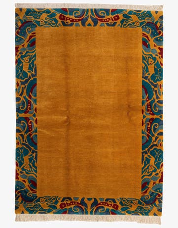 5' 8 x 7' 11 Hand Knotted Nepal Wool Rug