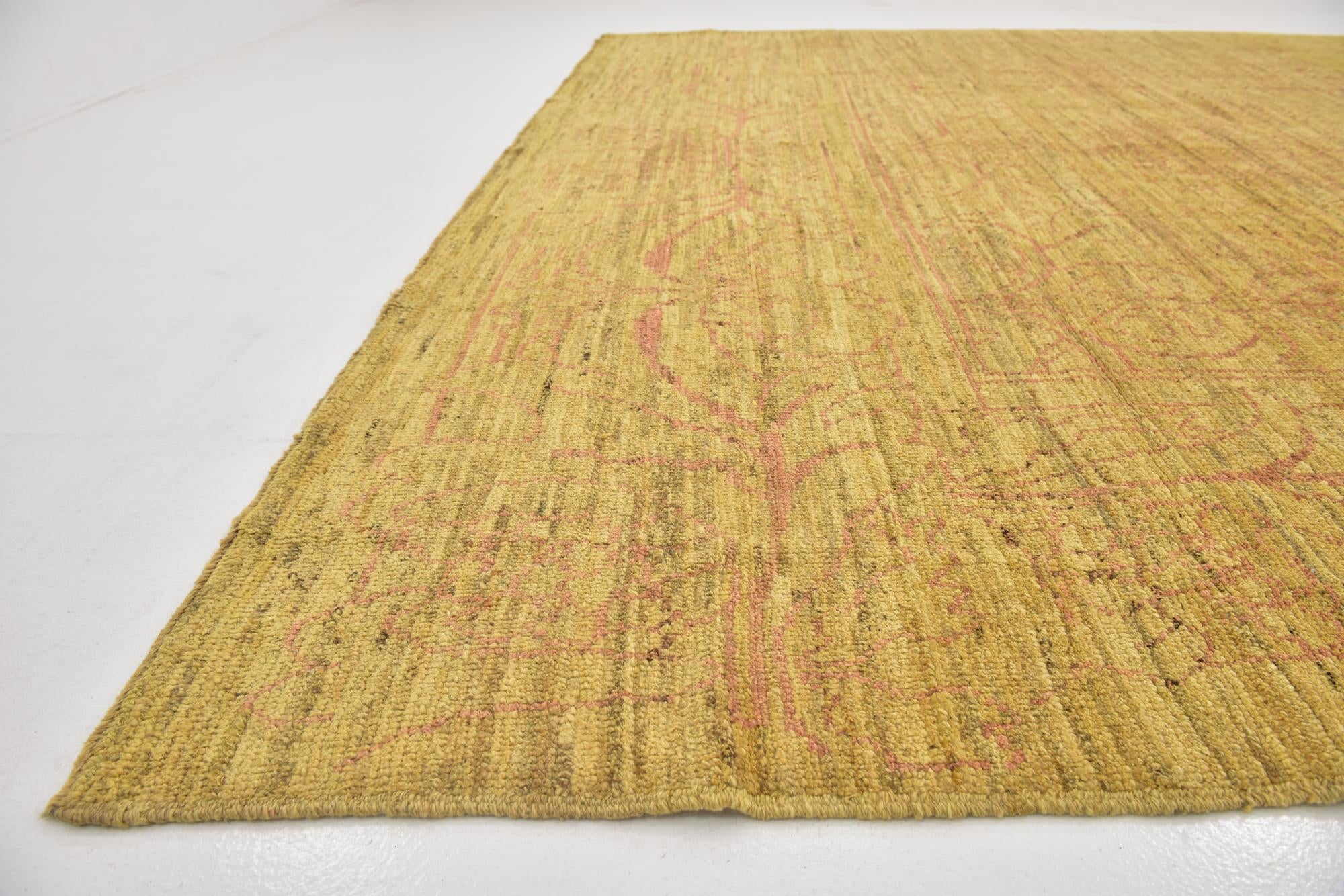11' x 14' 7 Hand Knotted Oushak Wool Rug