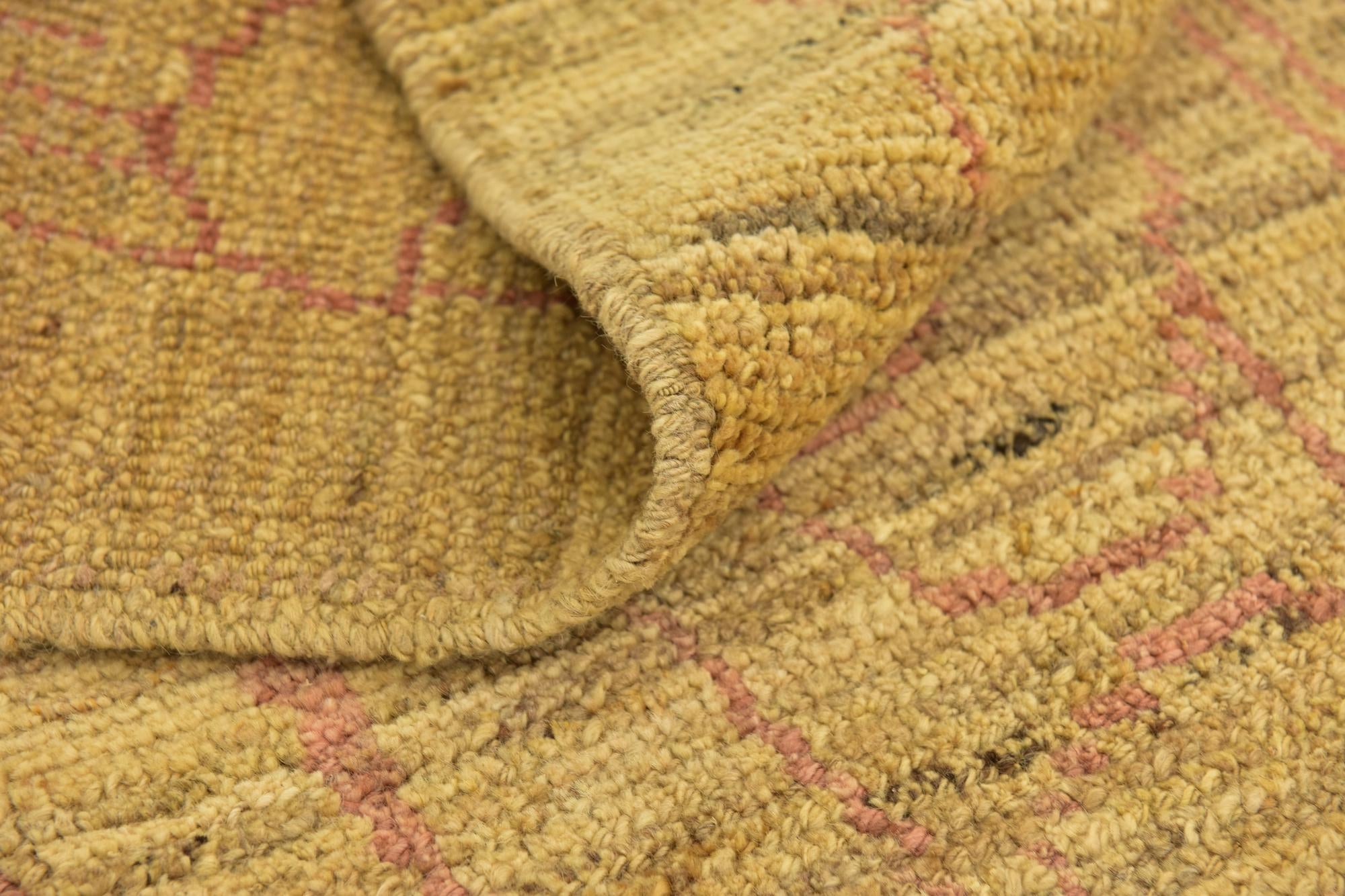 11' x 14' 7 Hand Knotted Oushak Wool Rug