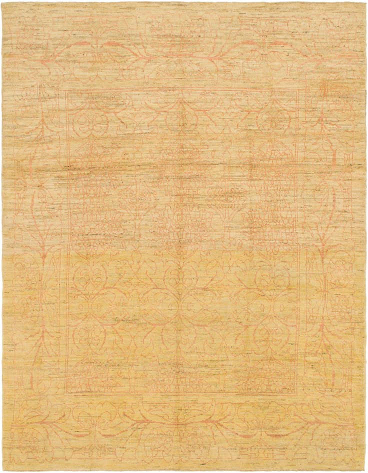 Detail image of 11' x 14' 7 Hand Knotted Oushak Wool Rug