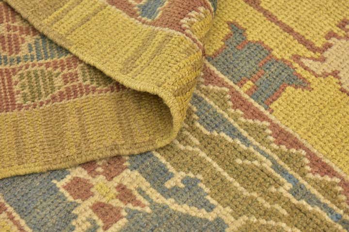 10' 9 x 13' 7 Hand Knotted Oushak Wool Rug