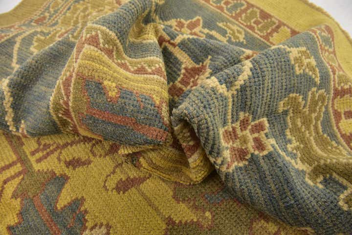 10' 9 x 13' 7 Hand Knotted Oushak Wool Rug