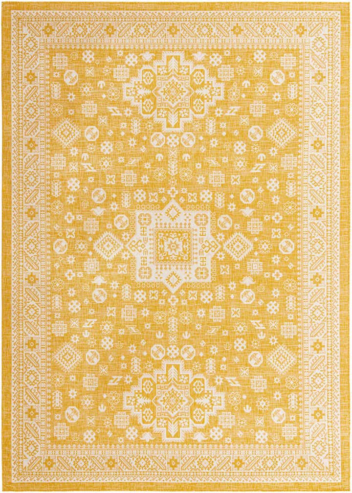 10' x 14' Easy-Clean Aztec Indoor / Outdoor Rug