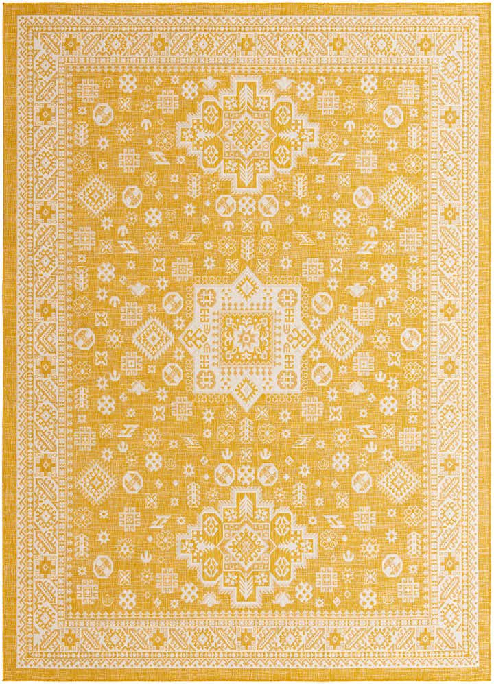 10' x 13' Easy-Clean Aztec Indoor / Outdoor Rug