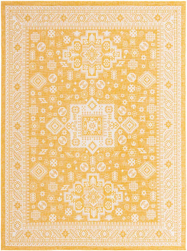 9' x 12' Easy-Clean Aztec Indoor / Outdoor Rug