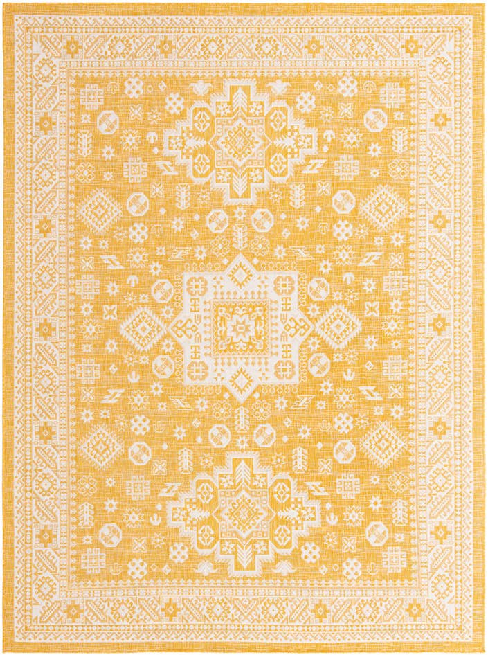Detail image of 9' x 12' Easy-Clean Aztec Indoor / Outdoor Rug