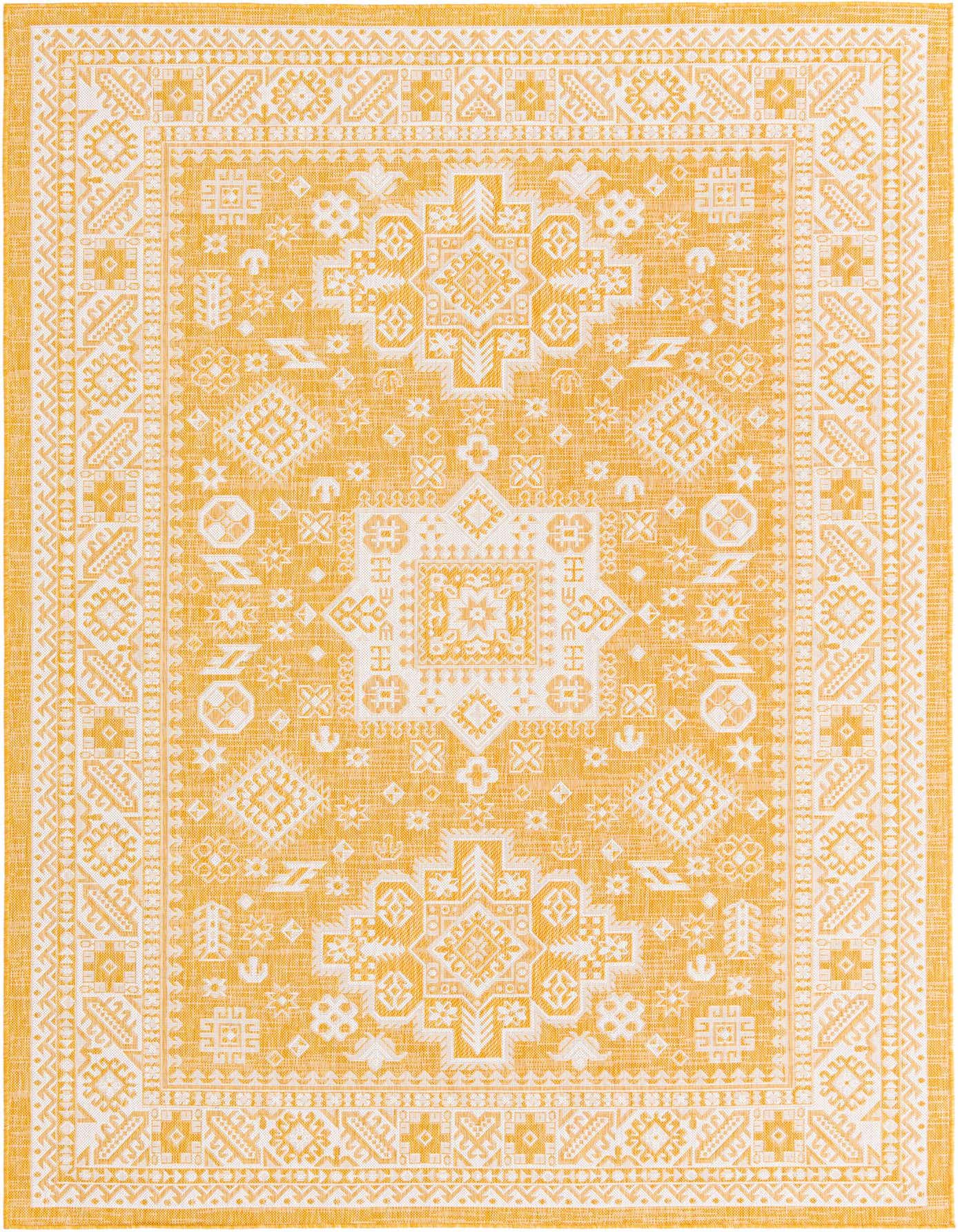 7' x 10' Easy-Clean Aztec Indoor / Outdoor Rug