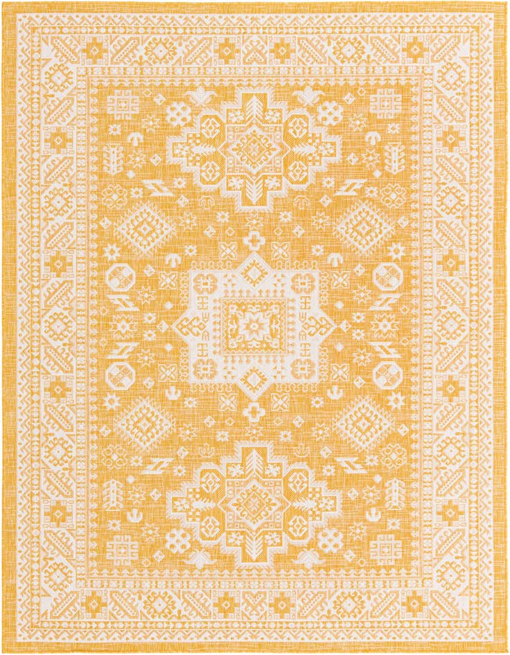 Detail image of 7' x 10' Easy-Clean Aztec Indoor / Outdoor Rug