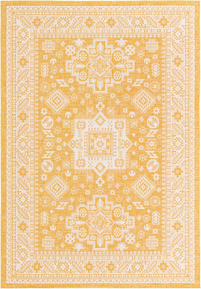 7' x 10' Easy-Clean Aztec Indoor / Outdoor Rug