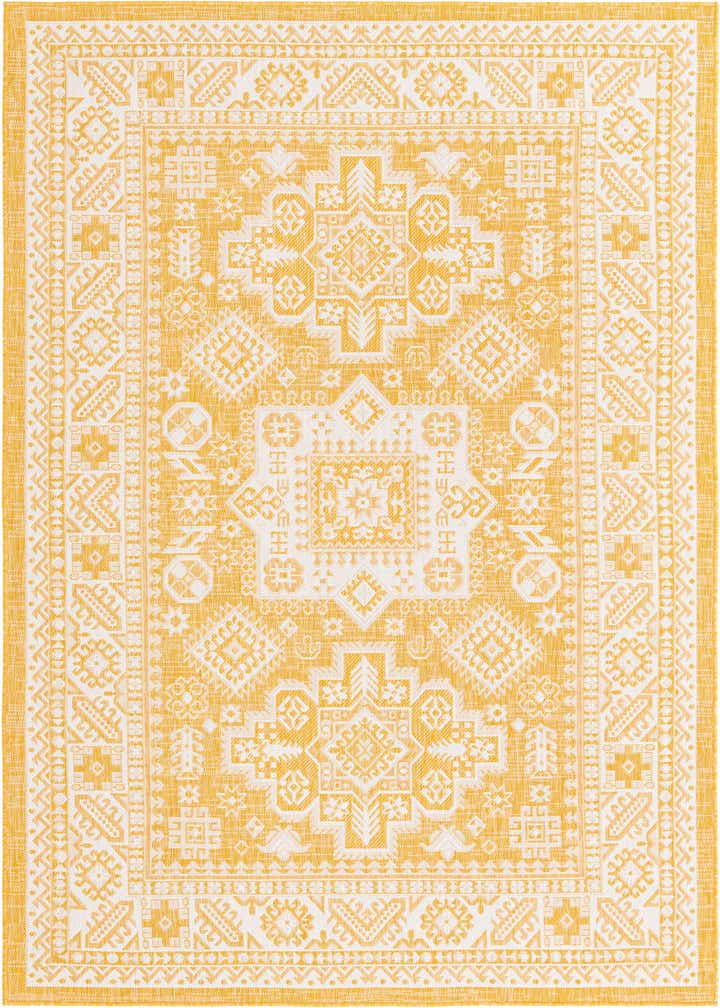 6' x 9' Easy-Clean Aztec Indoor / Outdoor Rug