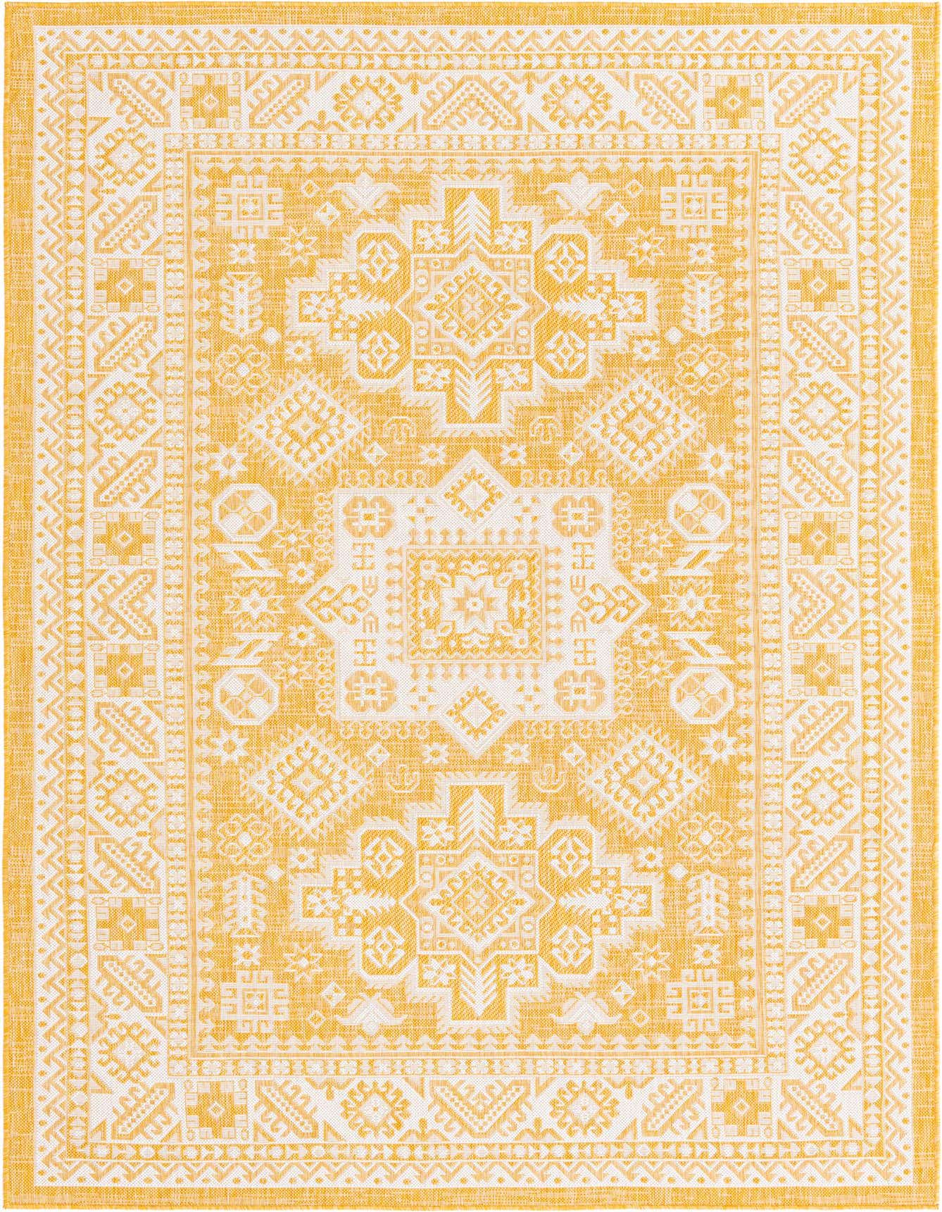 6' x 9' Easy-Clean Aztec Indoor / Outdoor Rug