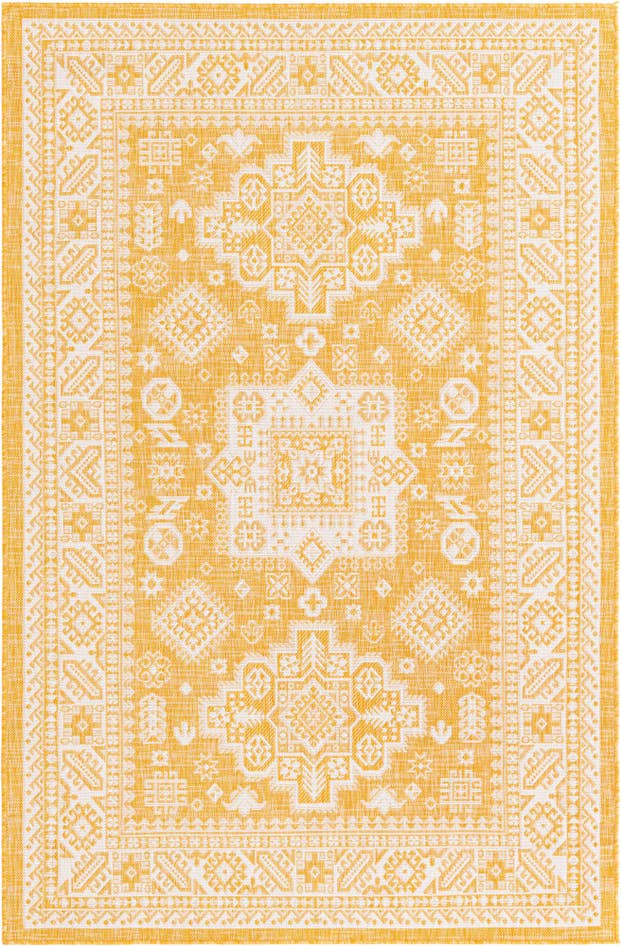 Detail image of 5' 3 x 8' Easy-Clean Aztec Indoor / Outdoor Rug