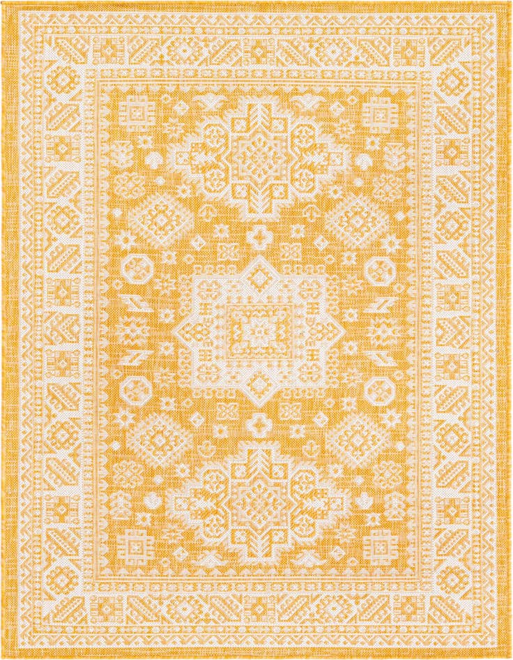 Detail image of 4' x 6' Easy-Clean Aztec Indoor / Outdoor Rug