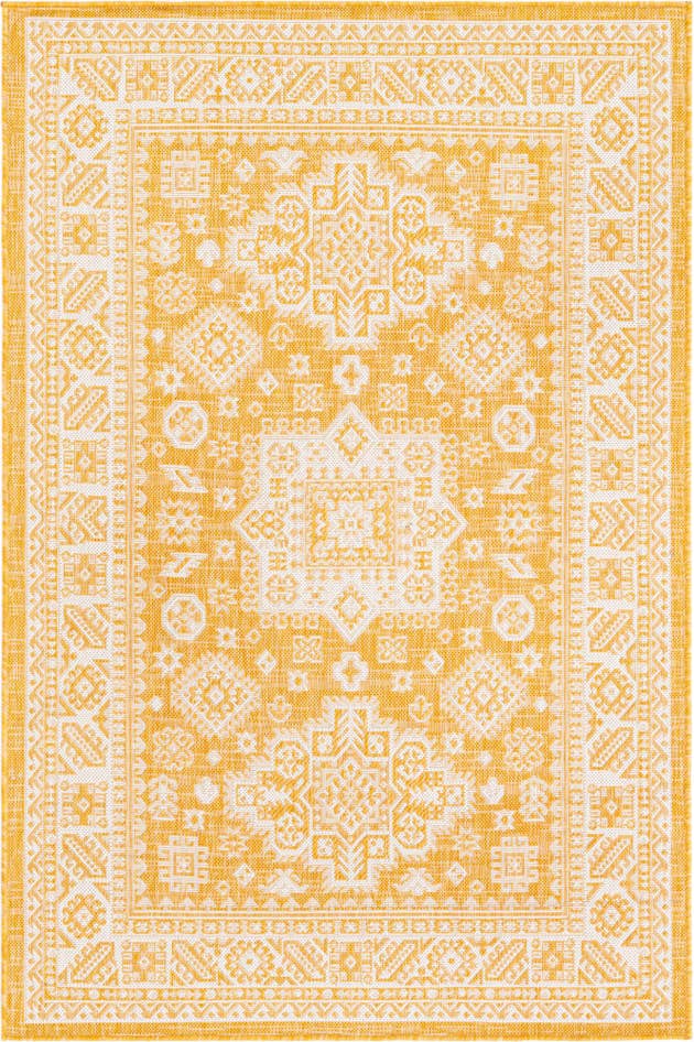 Detail image of 4' x 6' Easy-Clean Aztec Indoor / Outdoor Rug
