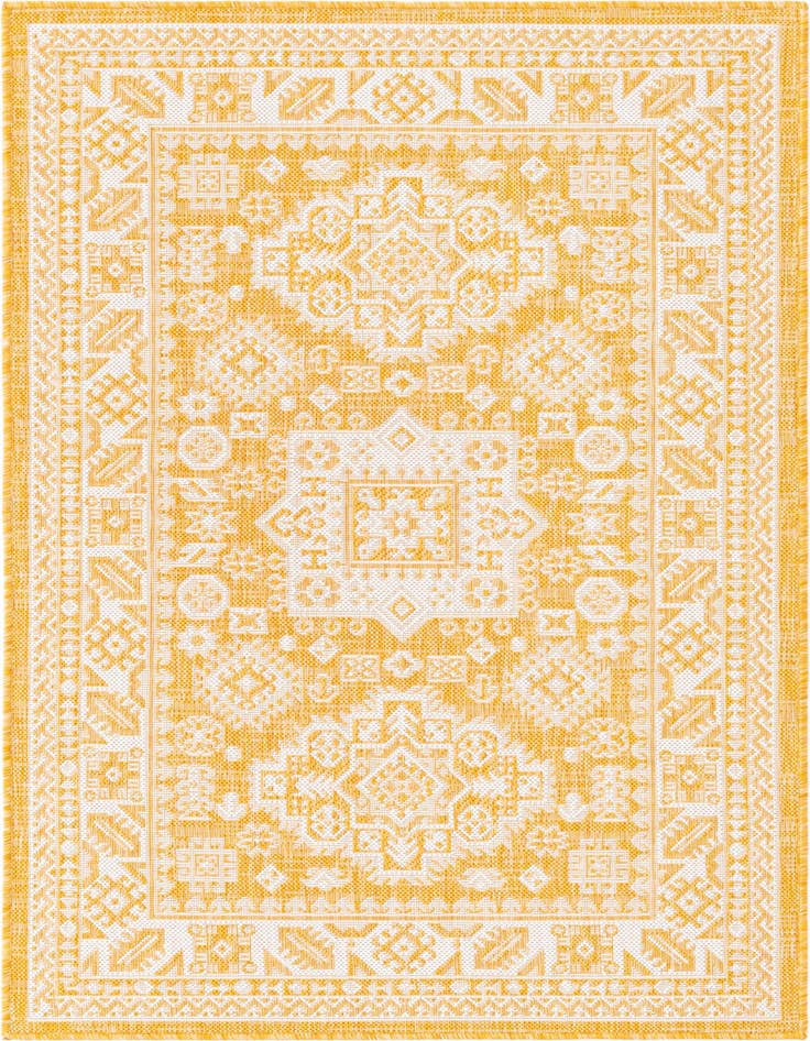 Detail image of 3' x 5' 3 Easy-Clean Aztec Indoor / Outdoor Rug