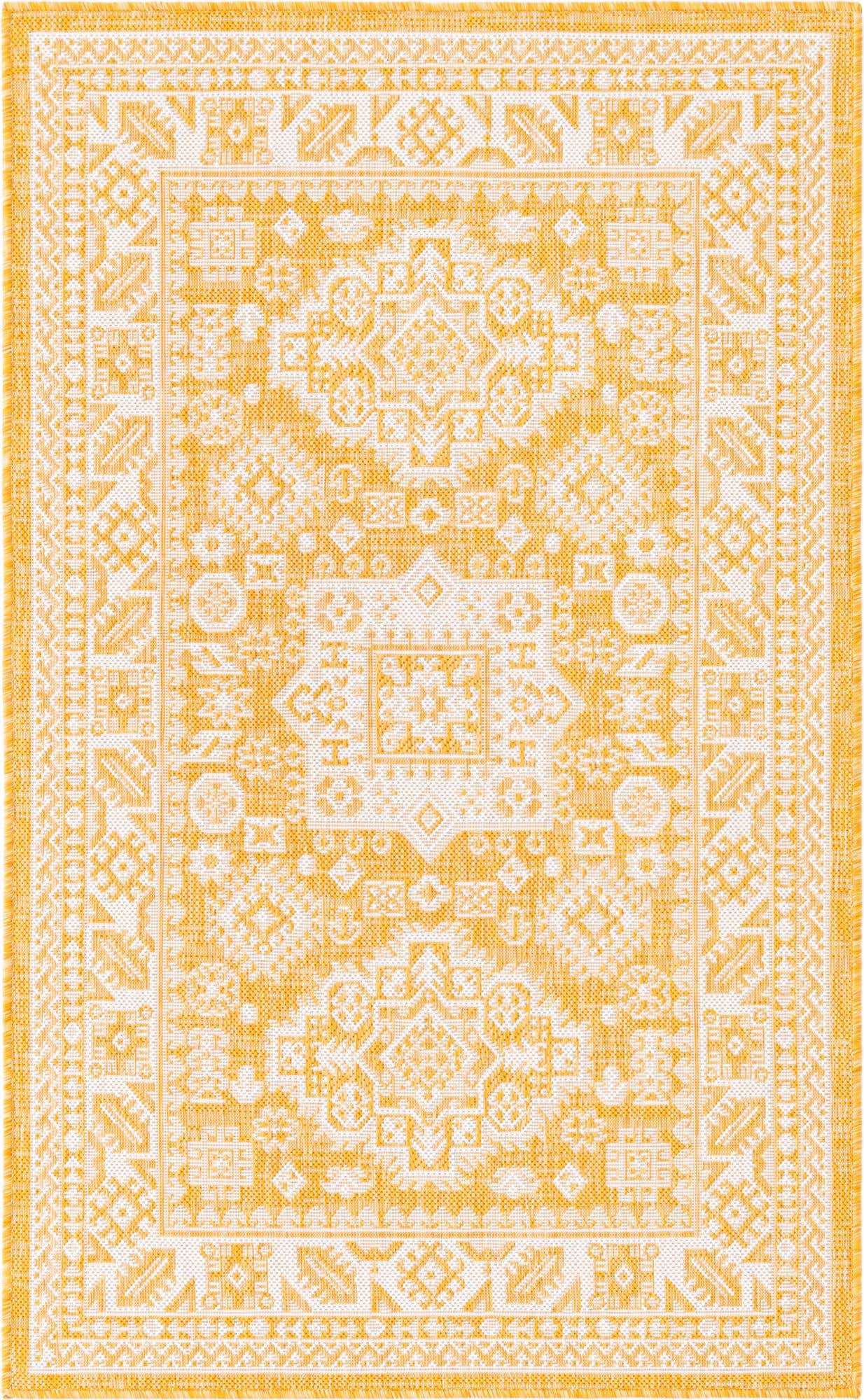 3' x 5' 3 Easy-Clean Aztec Indoor / Outdoor Rug