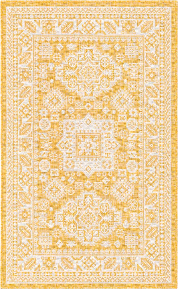 3' x 5' 3 Easy-Clean Aztec Indoor / Outdoor Rug