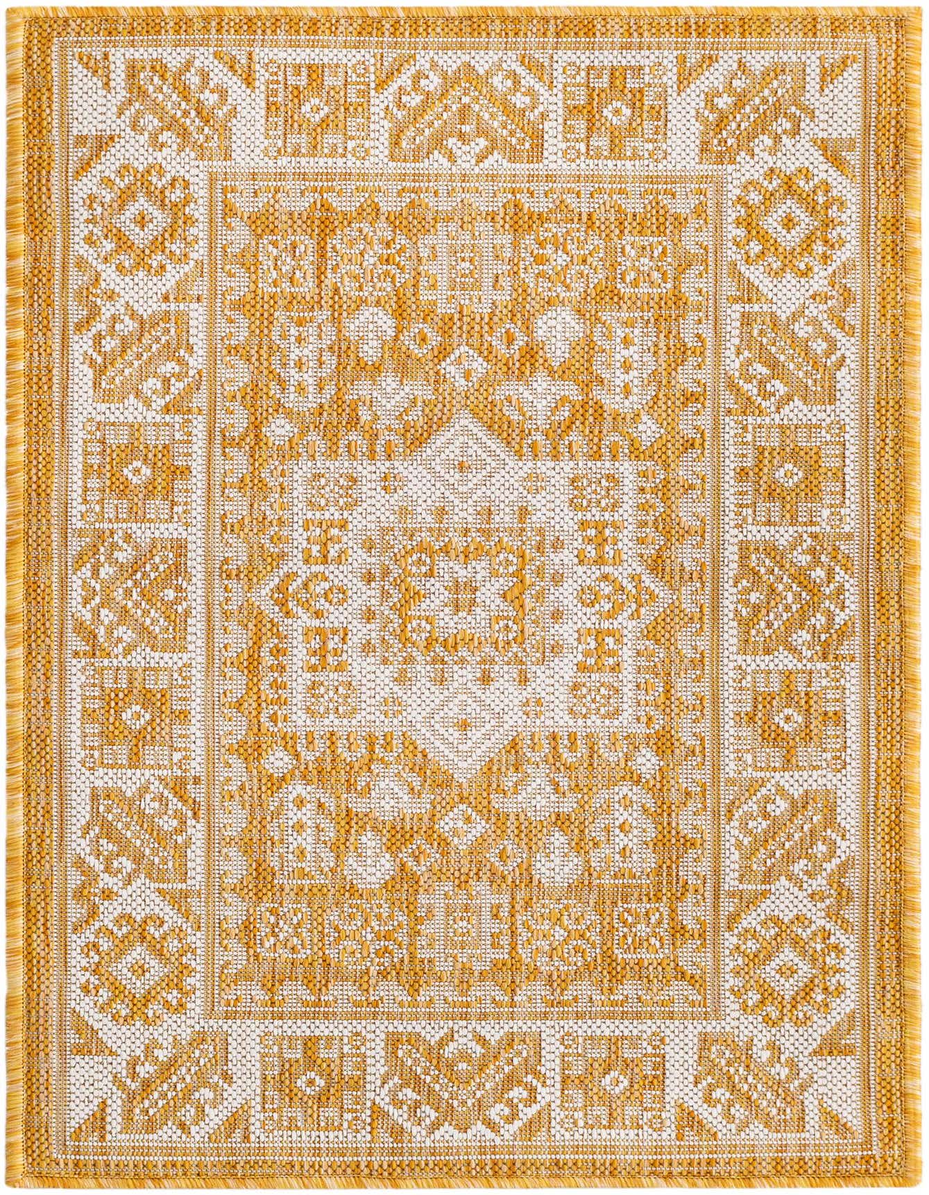 2' x 3' Easy-Clean Aztec Indoor / Outdoor Rug