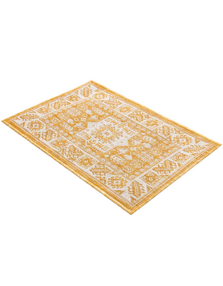 Detail image of 2' x 3'  Washable Aztec Indoor / Outdoor Rug