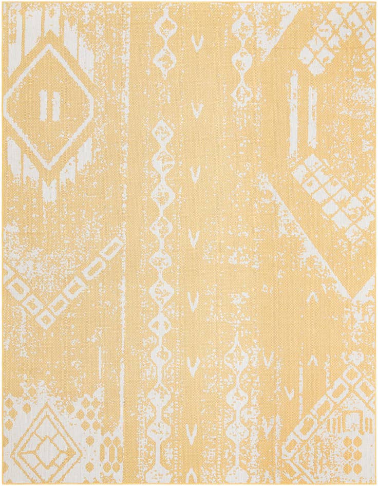Detail image of 9' x 12' Easy-Clean Bohemian Indoor / Outdoor Rug