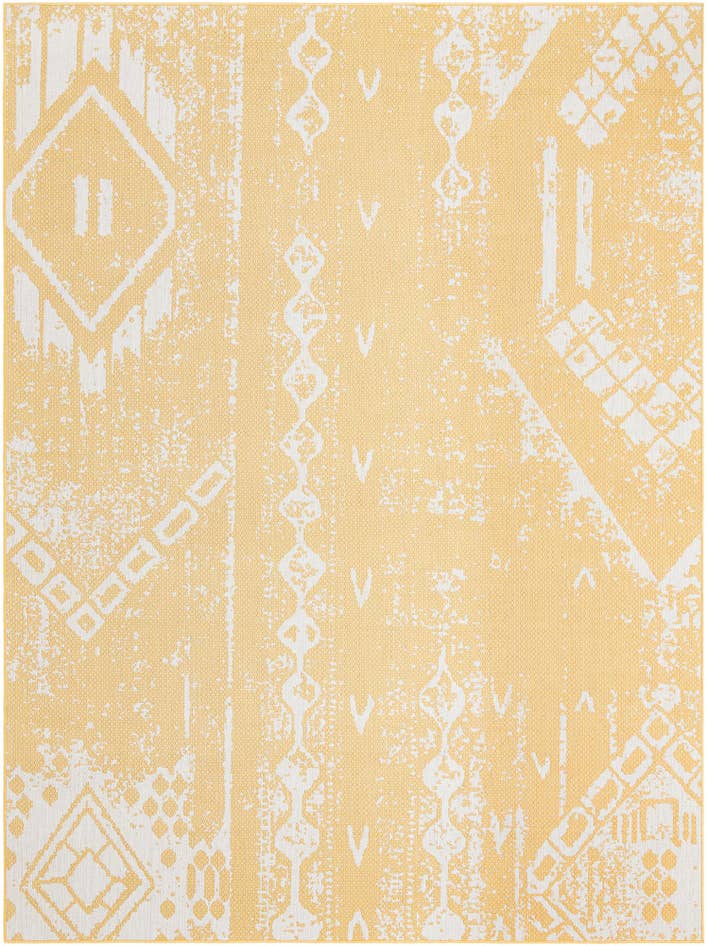 Detail image of 9' x 12' Easy-Clean Bohemian Indoor / Outdoor Rug