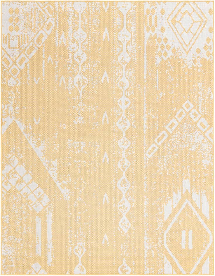 Detail image of 7' 10 x 10' Easy-Clean Bohemian Indoor / Outdoor Rug