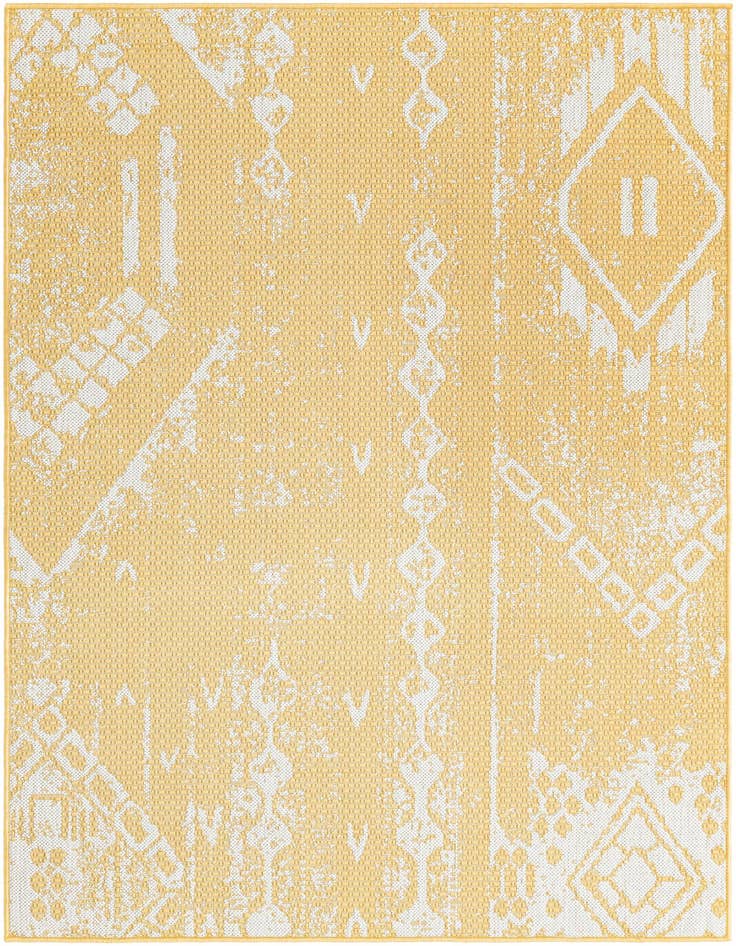 Detail image of 4' x 6' Easy-Clean Bohemian Indoor / Outdoor Rug